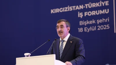 Cumhurbaşkanı Yardımcısı Yılmaz, Kırgızistan-Türkiye İş Forumu’nda iki ülkenin ekonomik işbirliğini