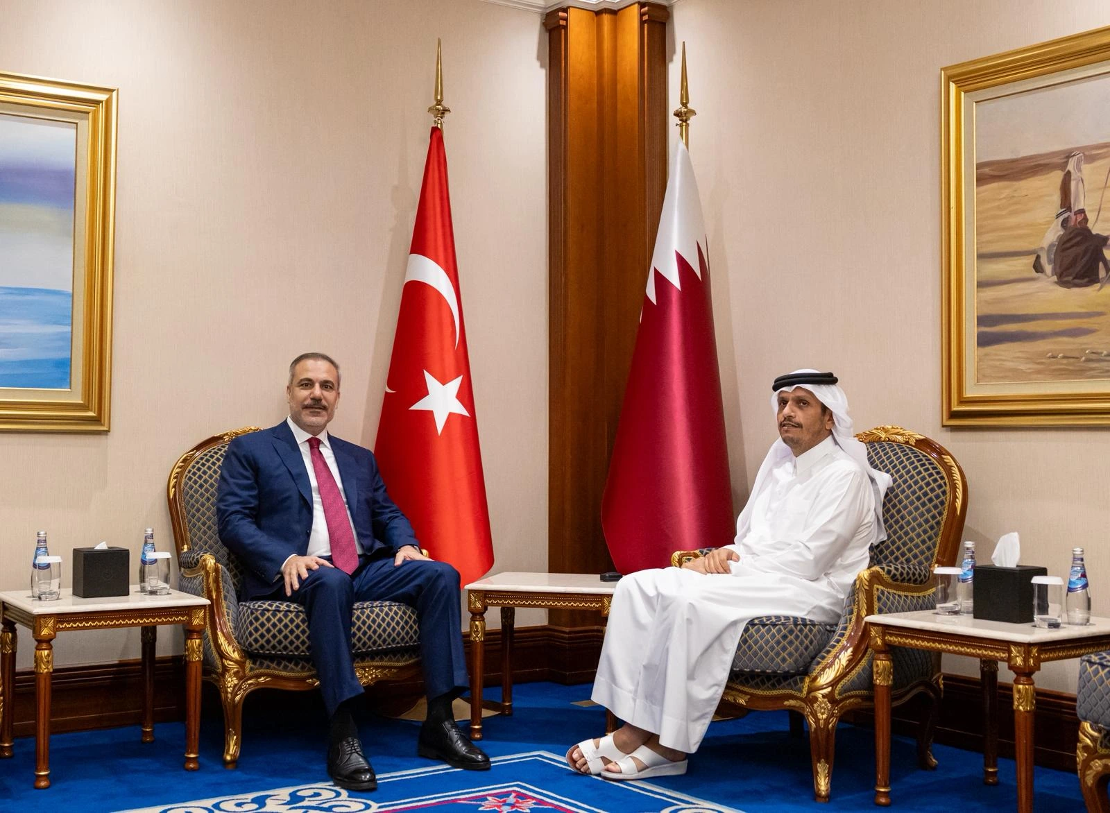 Dışişleri Bakanı Hakan Fidan, Doha’daki zirve kapsamında Katarlı mevkidaşı Muhammed