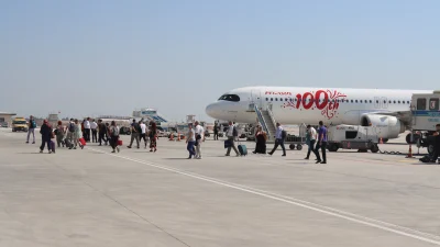 Depremde hasar gören Hatay Havalimanı’nda ilk uçuş, Sabiha Gökçen’den kalkan