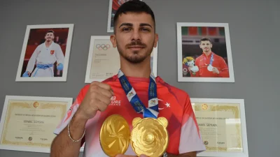 Dünya Oyunları şampiyonu milli karateci Eray Şamdan, yıl sonuna kadar