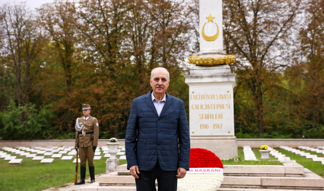 TBMM Başkanı Numan Kurtulmuş, Macaristan’daki temasları kapsamında Galiçya Türk Şehitliği,