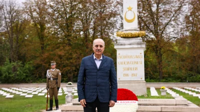 TBMM Başkanı Numan Kurtulmuş, Macaristan’daki temasları kapsamında Galiçya Türk Şehitliği,