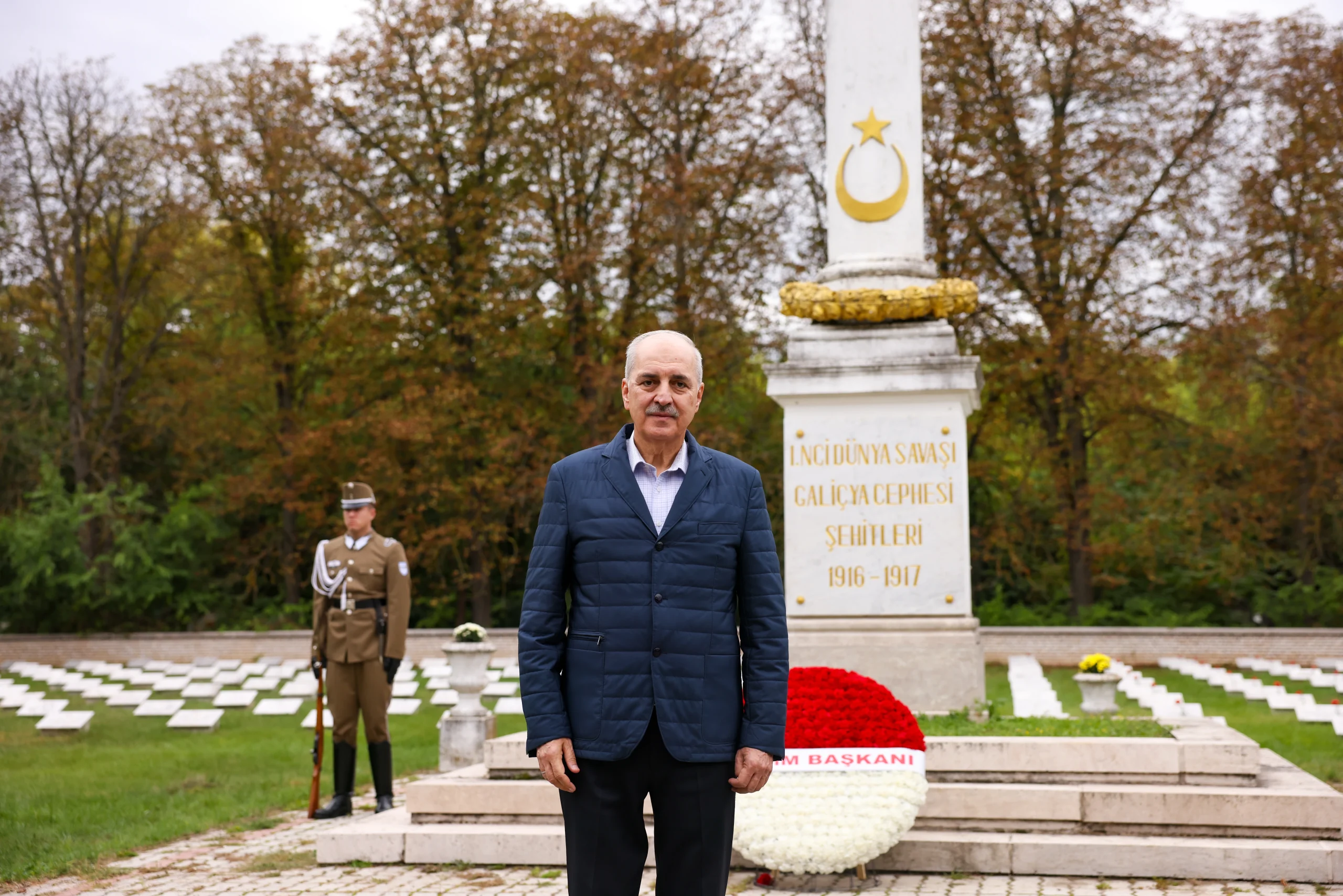 TBMM Başkanı Numan Kurtulmuş, Macaristan’daki temasları kapsamında Galiçya Türk Şehitliği,