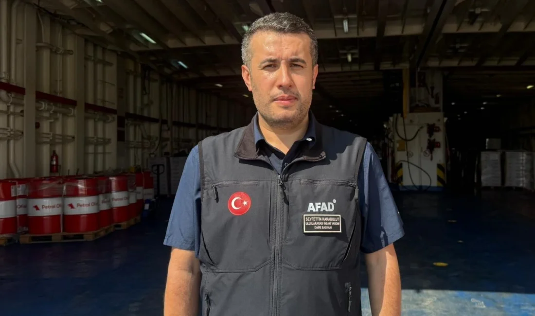 AFAD yetkilisi Karabulut, 17. İyilik Gemisi ile Gazze’ye ulaşan yardımların