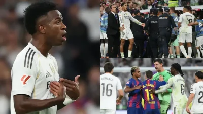 Real Madrid’in Santiago Bernabeu’daki 2-1’lik El Clasico galibiyeti, maç sonunda