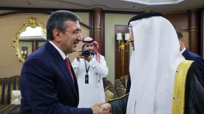 Cumhurbaşkanı Yardımcısı Cevdet Yılmaz, Riyad’da Suudi Arabistan Yatırım Bakanı Halid