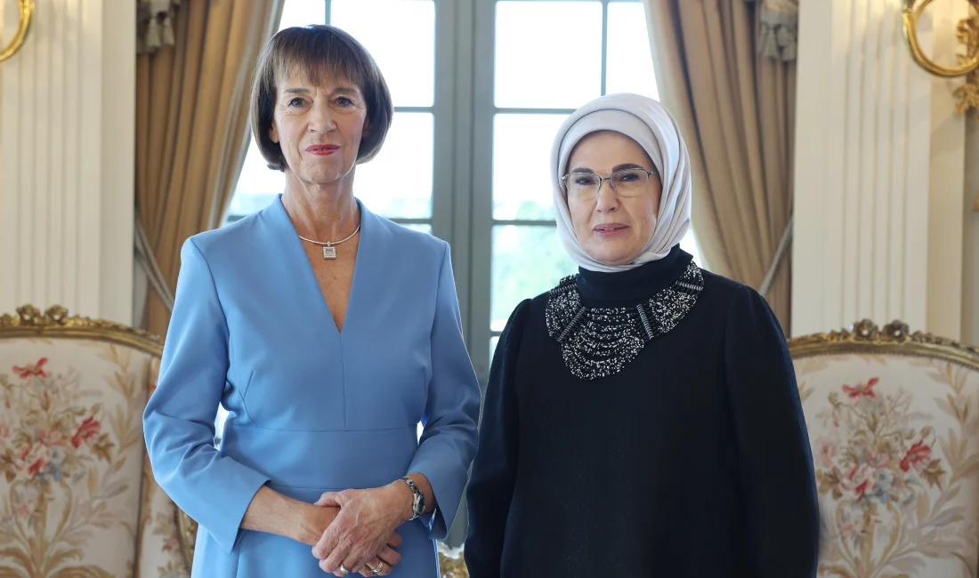 Emine Erdoğan, Almanya Başbakanı'nın eşi Charlotte Merz ile Cumhurbaşkanlığı Millet