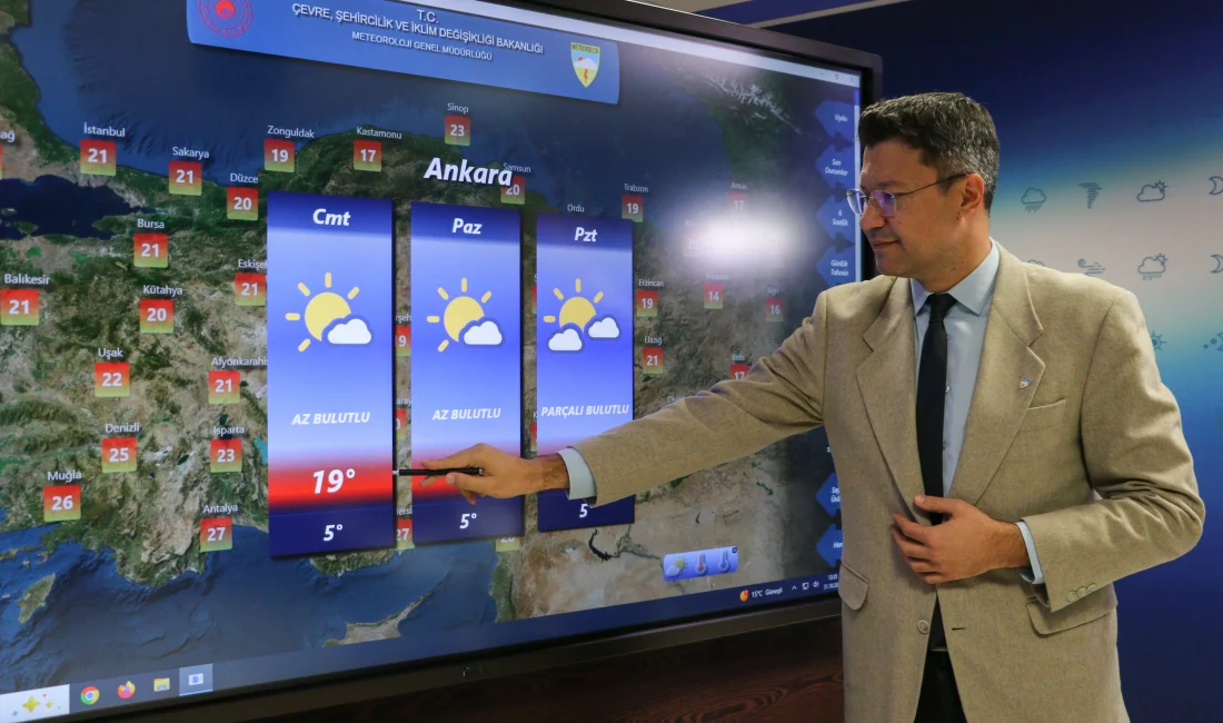 Meteoroloji, hafta sonu yağış beklenmediğini, sıcaklıkların ise mevsim normallerinin üzerinde