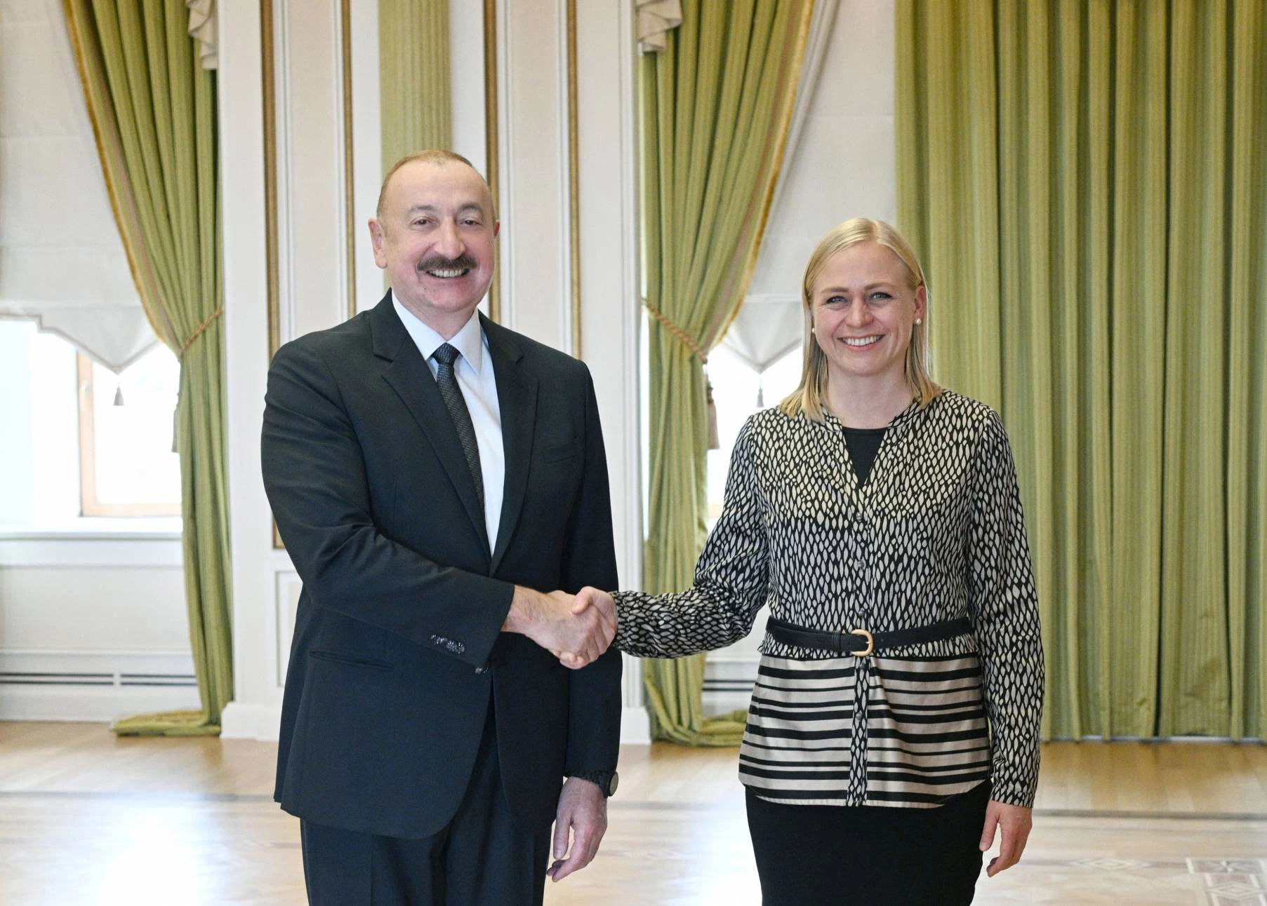 Azerbaycan Cumhurbaşkanı İlham Aliyev, AGİT Dönem Başkanı Valtonen ile yaptığı