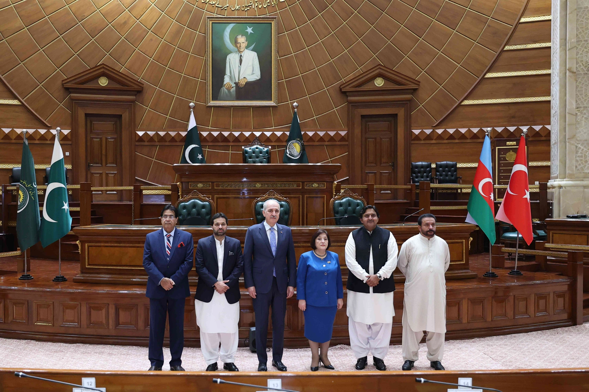 TBMM Başkanı Numan Kurtulmuş, Azerbaycan Milli Meclisi Başkanı Sahiba Gafarova