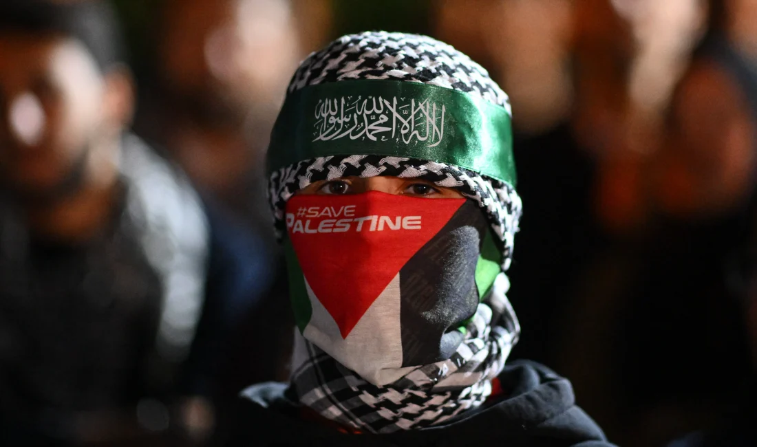 Başkent Ankara’da düzenlenen eylemde, Gazze’ye insani yardım taşıyan Küresel Sumud