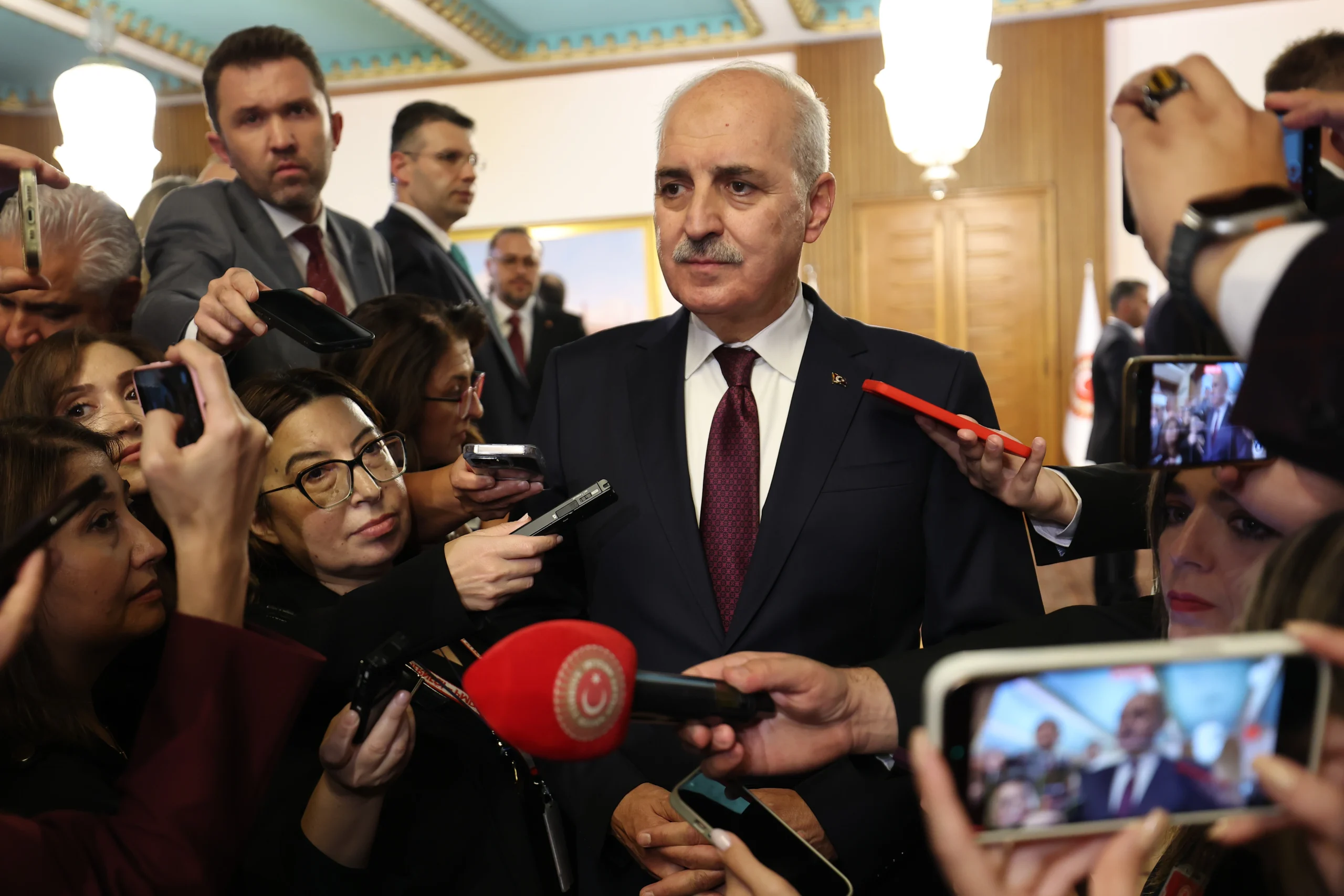 TBMM Başkanı Numan Kurtulmuş, İsrail’in Sumud Filosu’na olası müdahalesine karşı