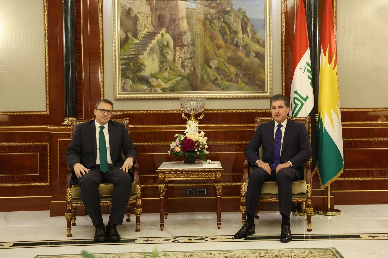 Türkiye'nin Bağdat Büyükelçisi İnan, IKBY Başkanı ve Başbakanı ile Erbil'de