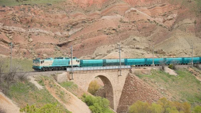 Depremde zarar gören Malatya-Nurdağı demir yolu hattı yeniden açıldı. Omsan