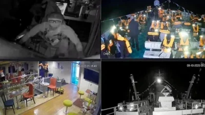 Gazze'ye insani yardım götürmek isteyen Özgürlük Filosu'na ait gemiler, İsrail