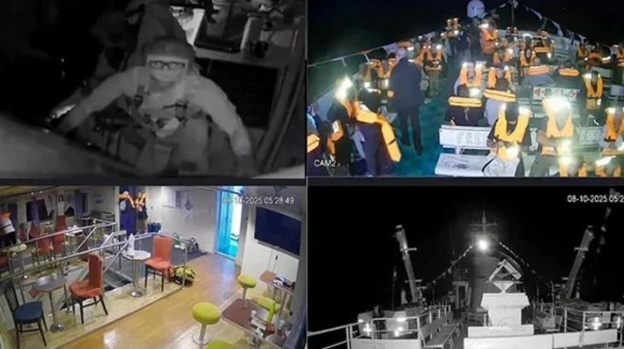 Gazze'ye insani yardım götürmek isteyen Özgürlük Filosu'na ait gemiler, İsrail