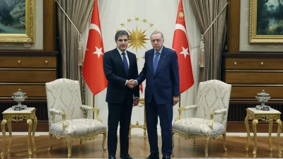 Cumhurbaşkanı Erdoğan, Irak Kürt Bölgesel Yönetimi Başkanı Barzani ile Ankara’da