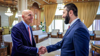 Suriye Cumhurbaşkanı Ahmed Şara, Şam’da gerçekleşen kritik görüşmede ABD’li üst