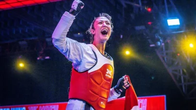 Milli sporcu Nafia Kuş Aydın, Çin’de düzenlenen Dünya Tekvando Şampiyonası’nda