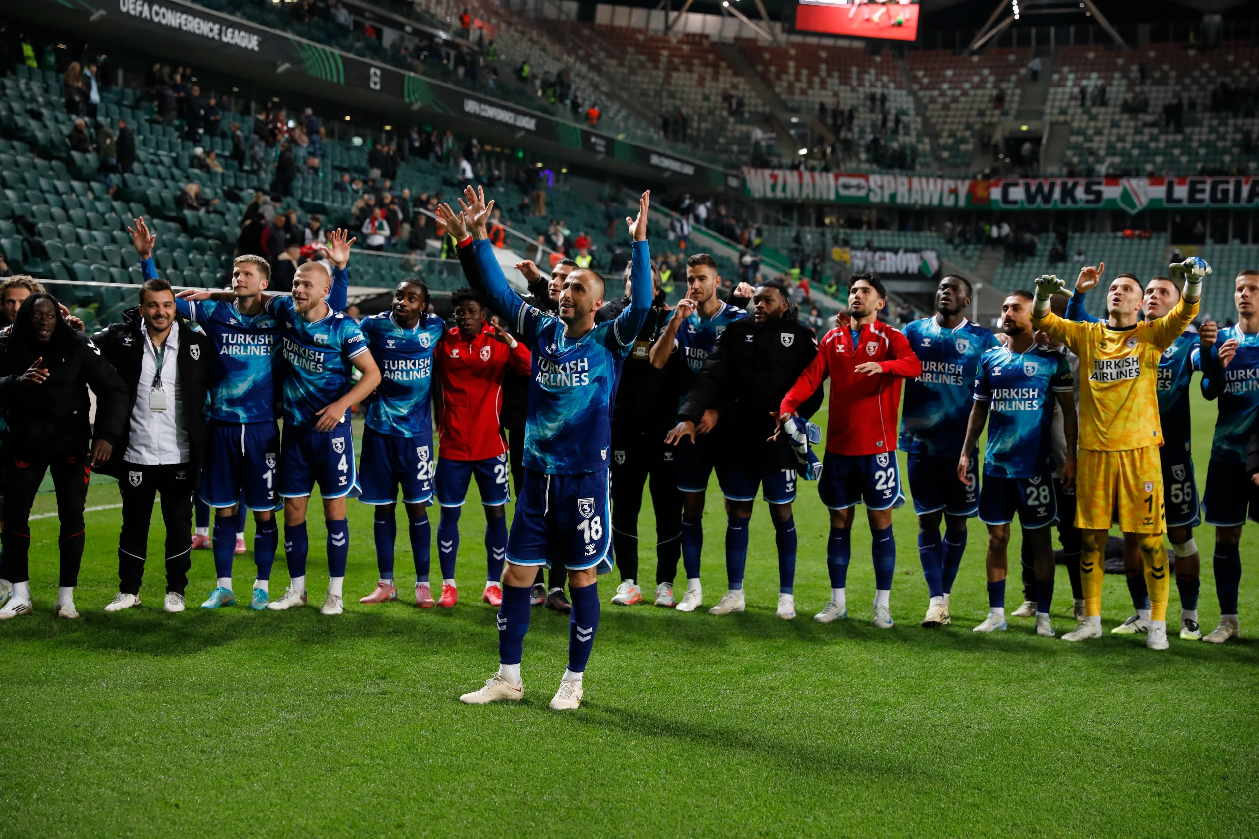 UEFA Avrupa Konferans Ligi’nin ilk haftasında Samsunspor, Polonya deplasmanında Legia