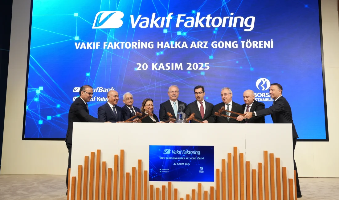 Vakıf Faktoring, yoğun talep gören halka arzın ardından gong töreniyle