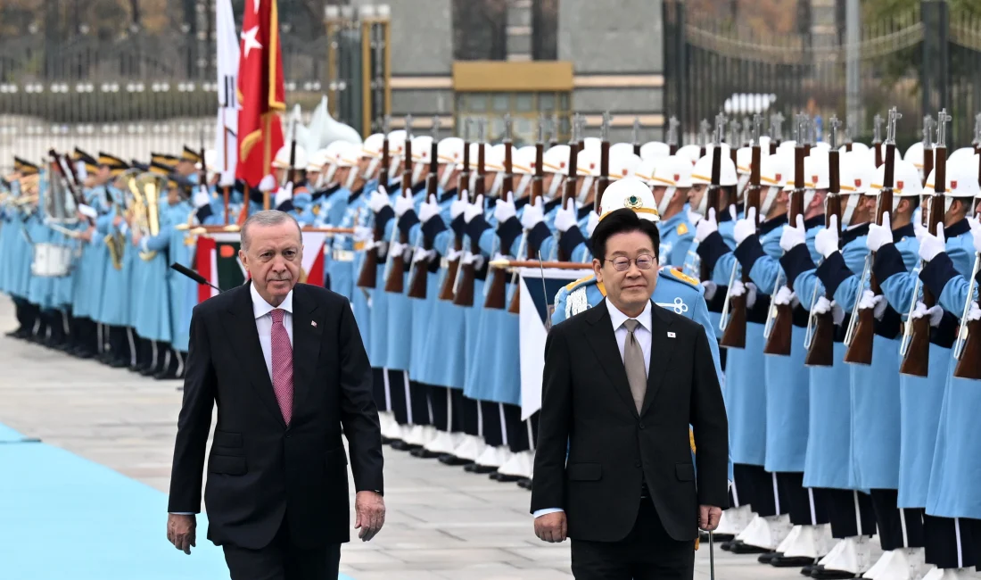 Cumhurbaşkanı Erdoğan, Güney Kore Devlet Başkanı Lee Jae Myung’u resmi