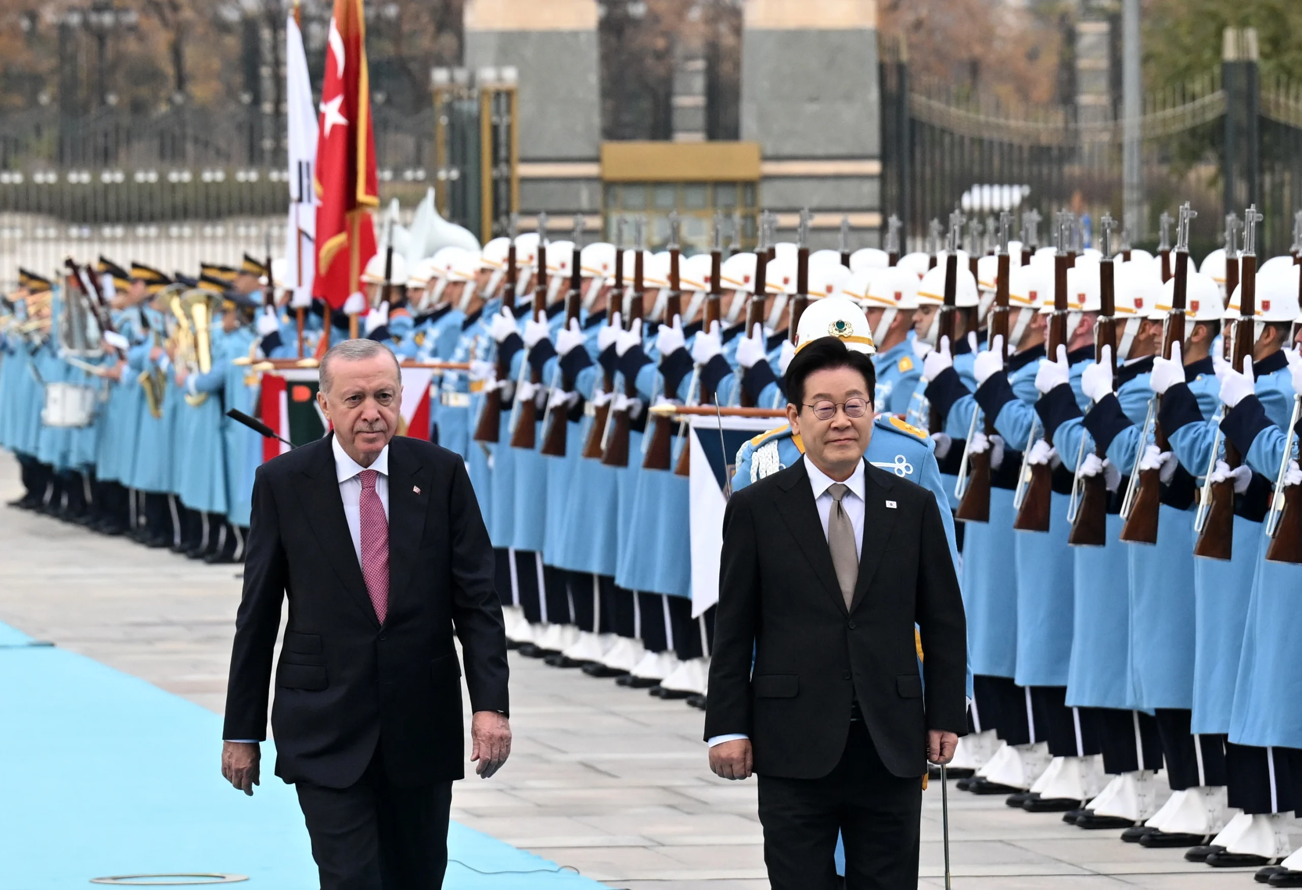 Cumhurbaşkanı Erdoğan, Güney Kore Devlet Başkanı Lee Jae Myung’u resmi