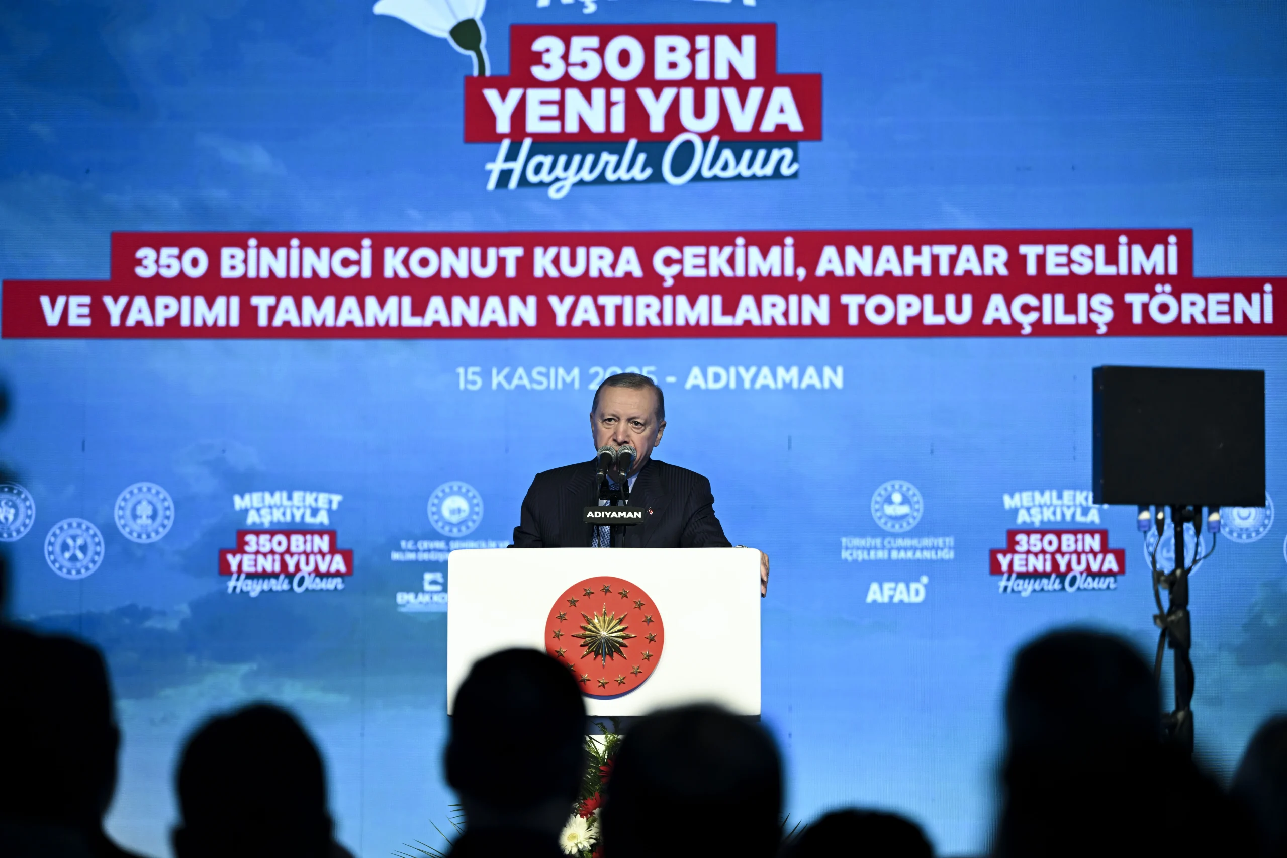 Cumhurbaşkanı Erdoğan, Adıyaman’da 350 bininci afet konutunun teslim töreninde yaptığı