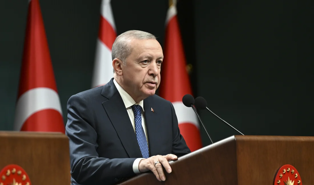 Cumhurbaşkanı Erdoğan, KKTC lideri Erhürman’la ortak basın toplantısında Kıbrıs’ta iki