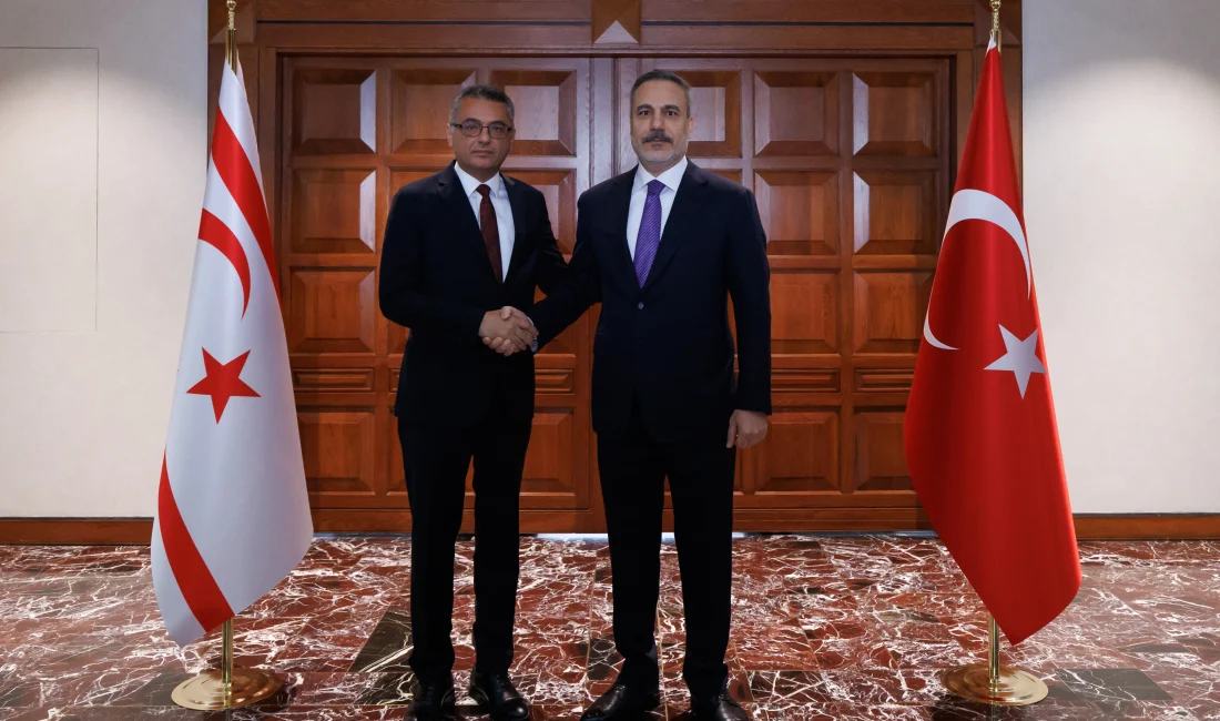 Dışişleri Bakanı Fidan, Ankara'da KKTC Cumhurbaşkanı Erhürman’ı kabul etti; görüşme