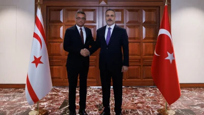 Dışişleri Bakanı Fidan, Ankara'da KKTC Cumhurbaşkanı Erhürman’ı kabul etti; görüşme
