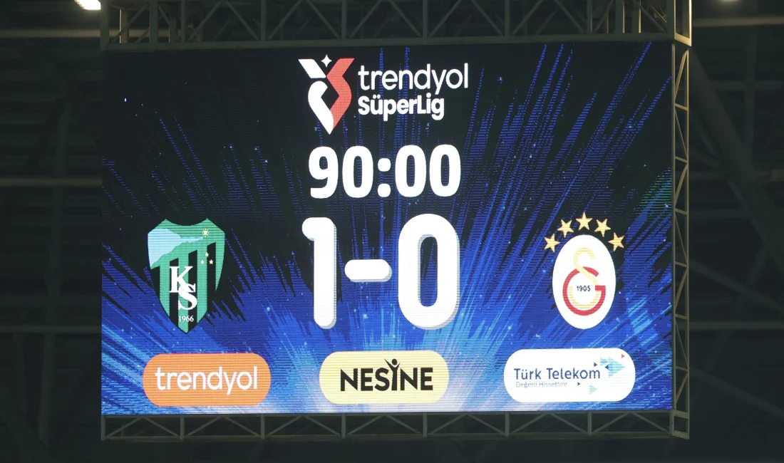 Trendyol Süper Lig’in 12. haftasında Kocaelispor, evinde konuk ettiği lider