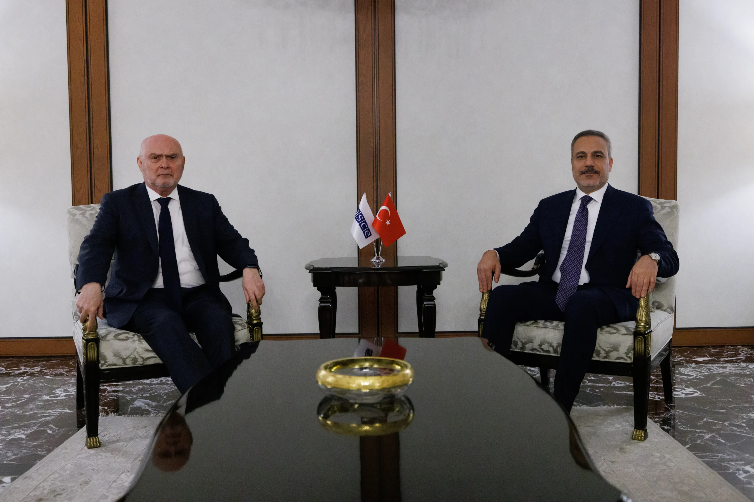 Dışişleri Bakanı Hakan Fidan, AGİT Genel Sekreteri Feridun Sinirlioğlu ile