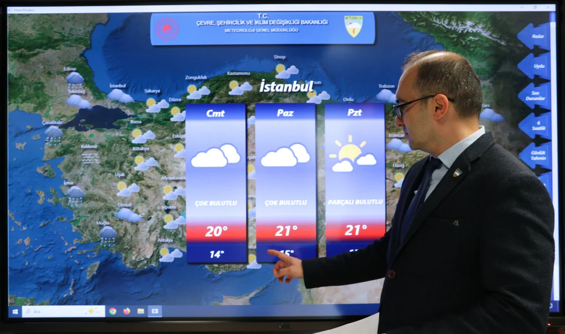 Meteoroloji, hafta sonunun büyük bölümünde havanın açık ve sıcaklıkların mevsim