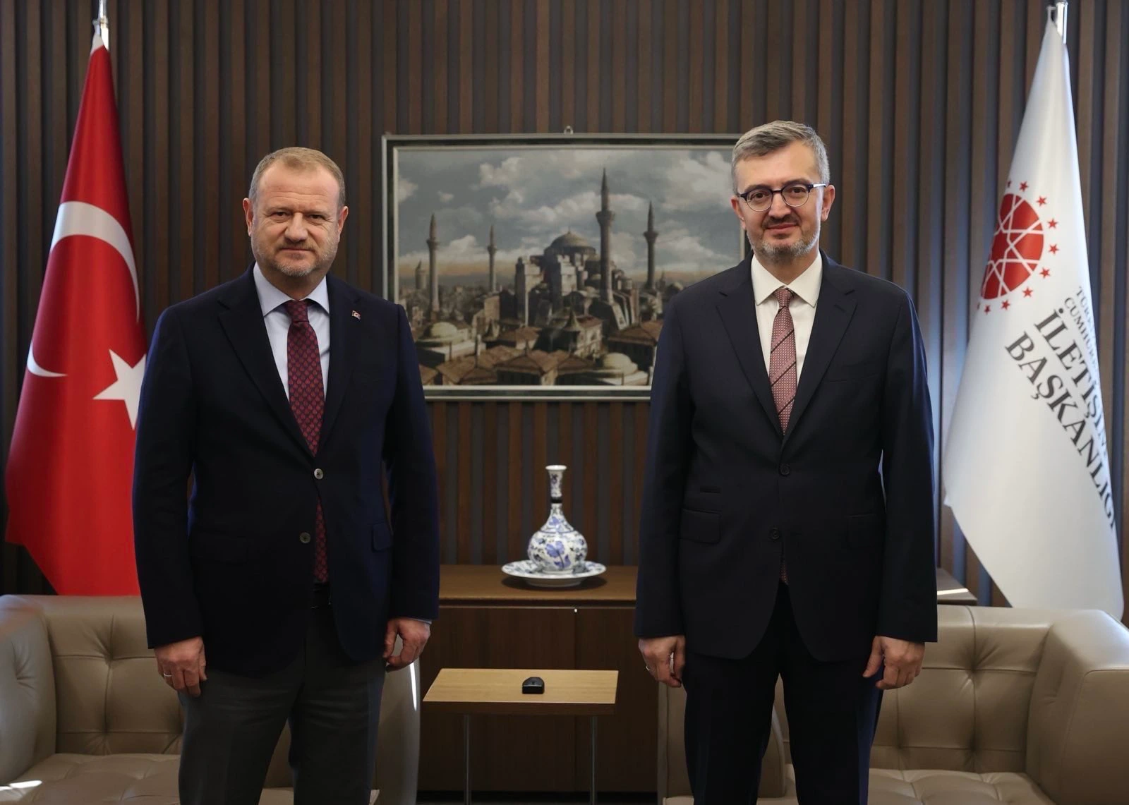 İletişim Başkanı Duran, RTÜK Başkanı Daniş’i ağırladı; medya ve yayıncılıkla