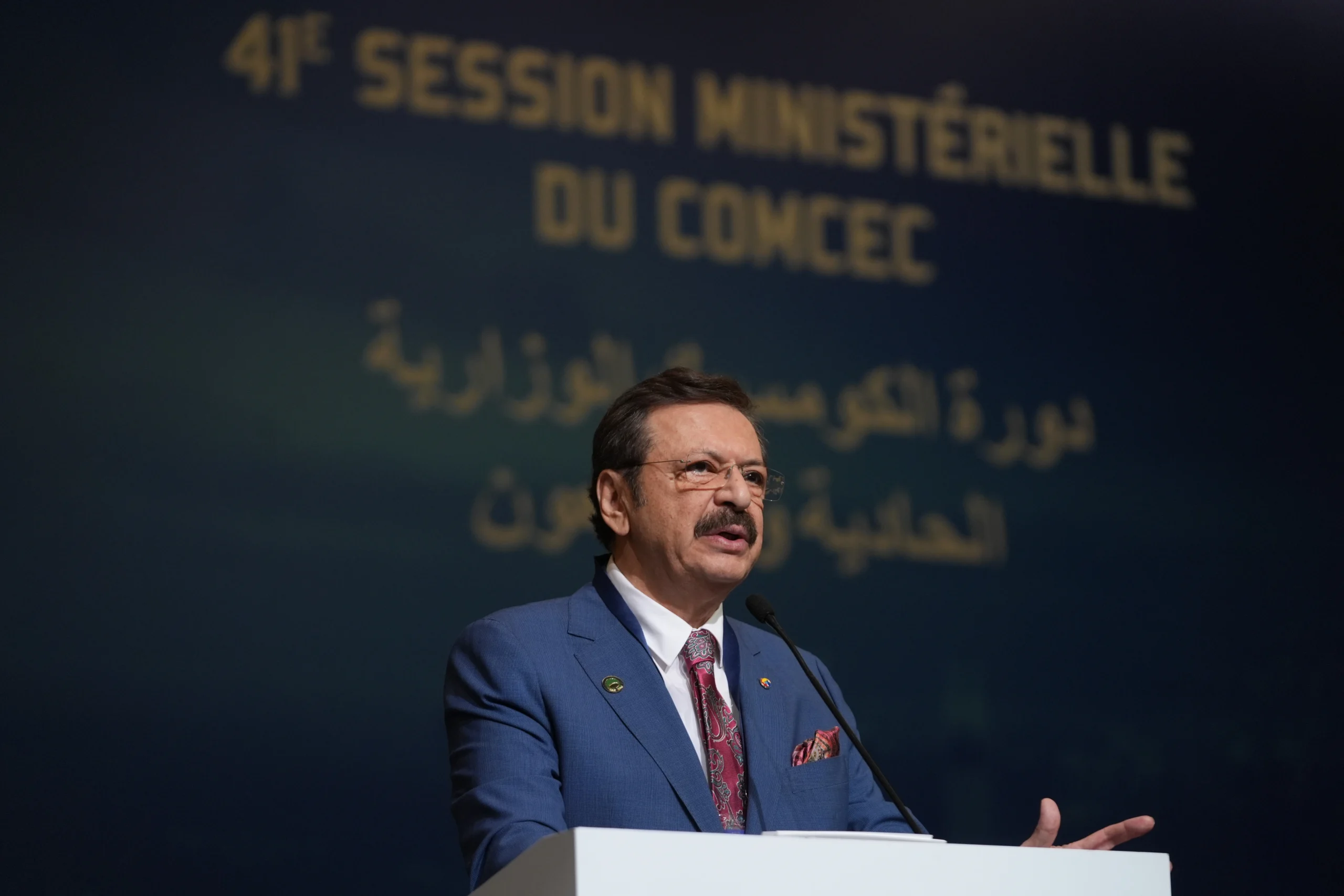 TOBB Başkanı Hisarcıklıoğlu, 41. İSEDAK Toplantısı’nda İslam dünyasının birlik ve