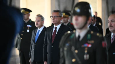 KKTC Cumhurbaşkanı Tufan Erhürman, Türkiye’deki ilk resmi ziyareti kapsamında Anıtkabir’i