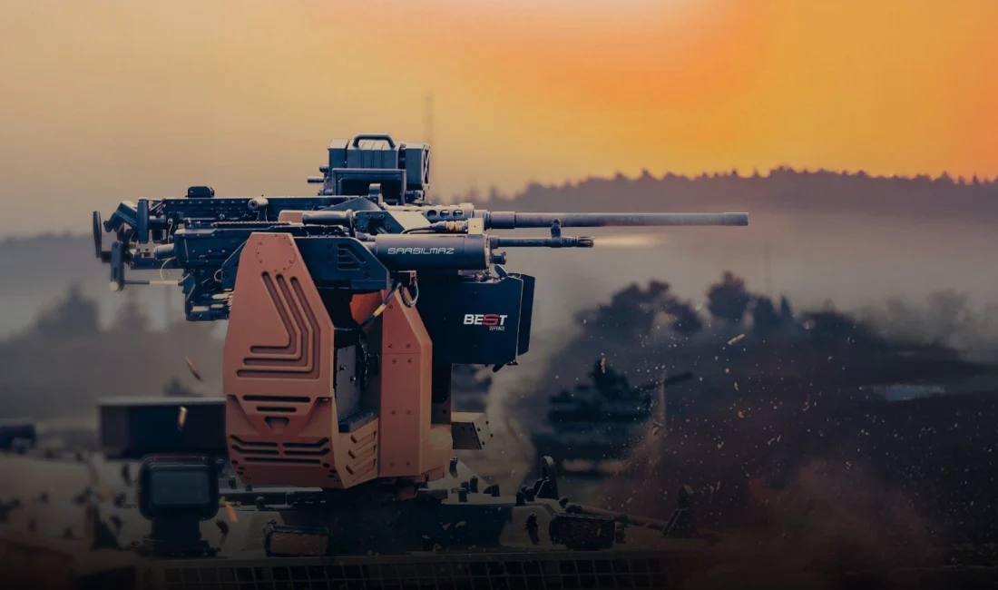 Altay Tankı, yerli üretim SAR 127 MT ağır makineli tüfekle