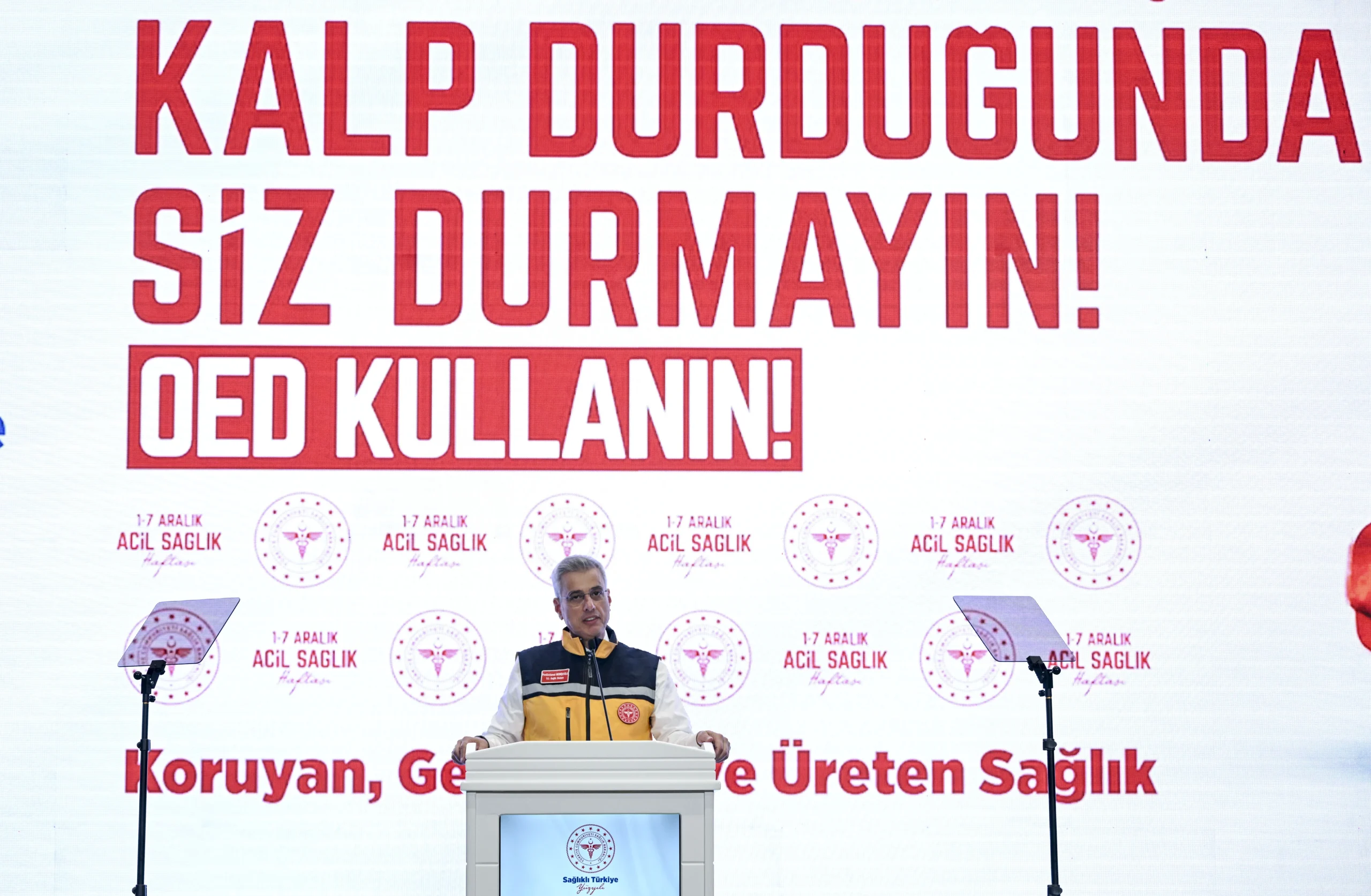 Sağlık Bakanı Memişoğlu, yerli Otomatik Şok Cihazı’nı tanıttı: “Kalp durduğunda
