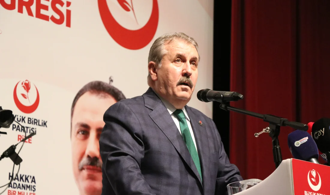 Destici: “Asgari Ücret En Az 33 Bin Lira Olmalı” BBP Lideri Mustafa Destici, Rize İl Kongresi'nde yaptığı konuşmada, asgari