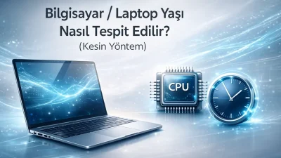 Bilgisayarınızın veya laptopunuzun tam olarak kaç yaşında olduğunu hiç merak