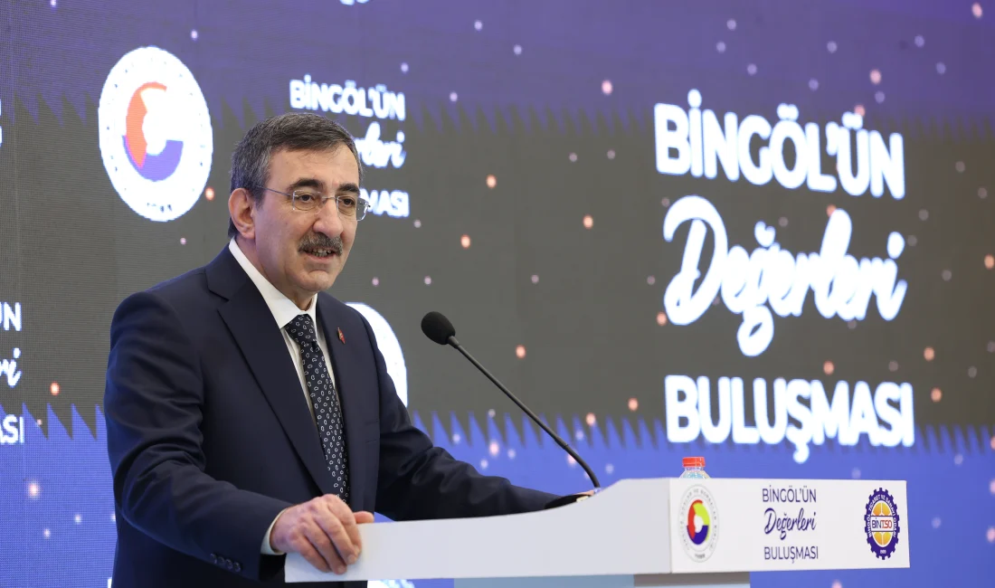 Cumhurbaşkanı Yardımcısı Yılmaz, Bingöl'de yaptığı konuşmada terörle mücadelenin kararlılıkla süreceğini