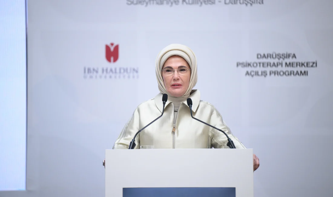 Emine Erdoğan, İbn Haldun Üniversitesi’nin İPAM Darüşşifa Psikoterapi Merkezi açılışında