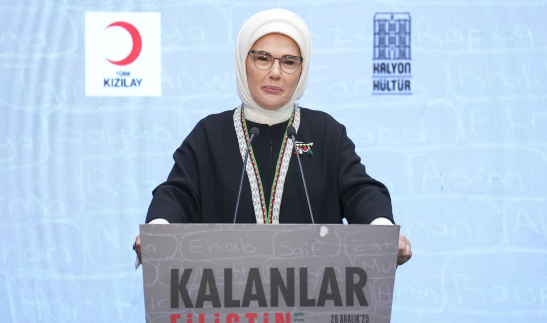 Emine Erdoğan, Gazze’de yaşanan yıkımı sanat aracılığıyla görünür kılmak için