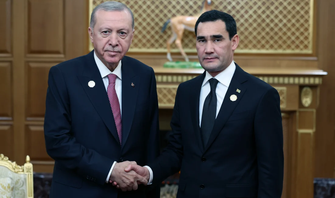 Cumhurbaşkanı Erdoğan, Aşkabat'ta Türkmenistan Devlet Başkanı Serdar Berdimuhamedov ile önemli