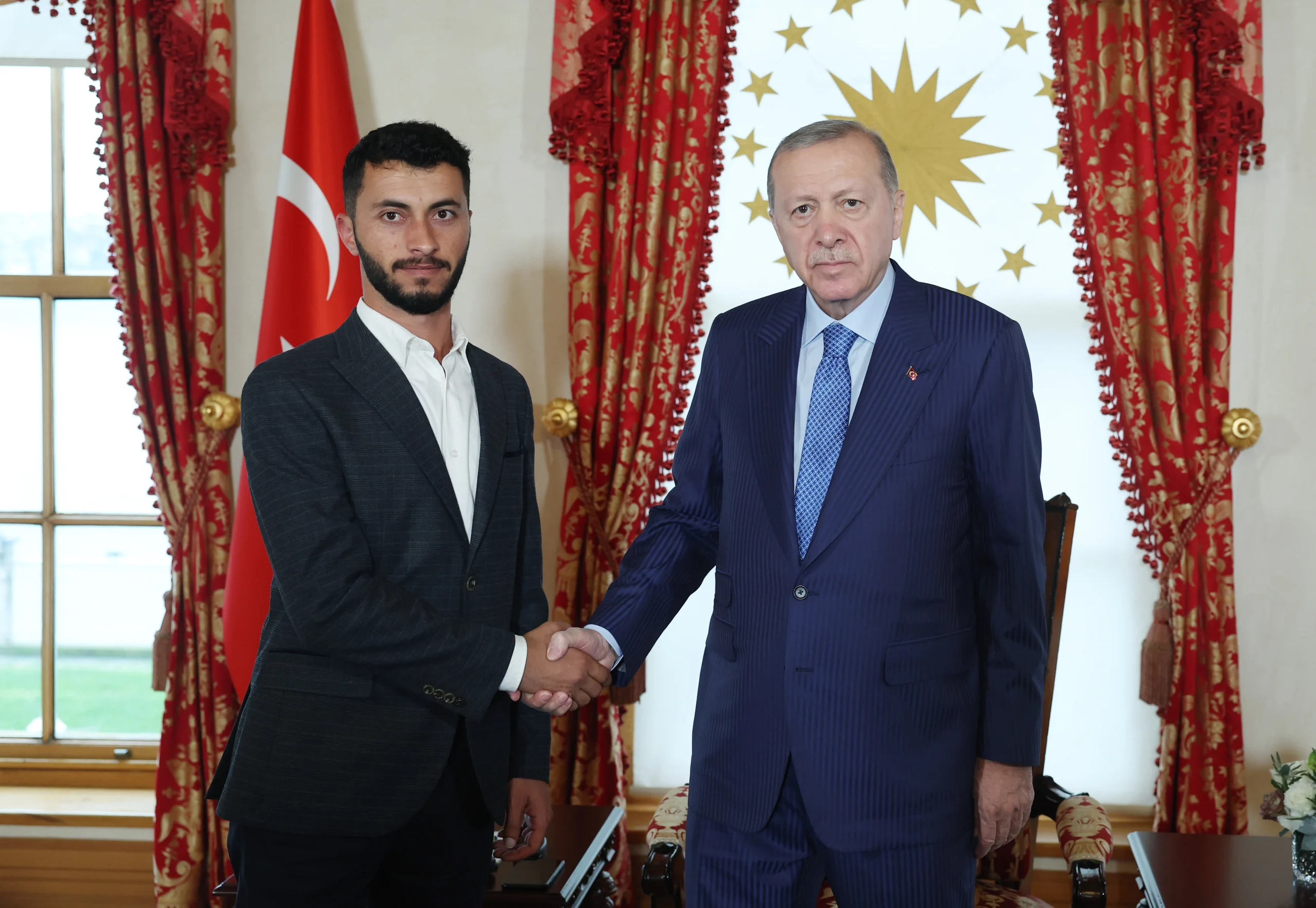 Cumhurbaşkanı Erdoğan, Filistinli yönetmen Basel Adra'yla görüşerek "No Other Land"