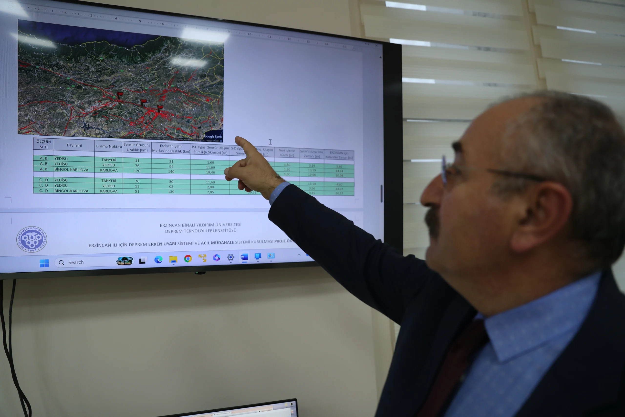 Erzincan Binali Yıldırım Üniversitesi, kent genelinde kurduğu sismik ağla deprem