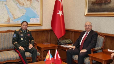 Milli Savunma Bakanı Yaşar Güler, Moğolistan Genelkurmay Başkanı Korgeneral Ganbyamba