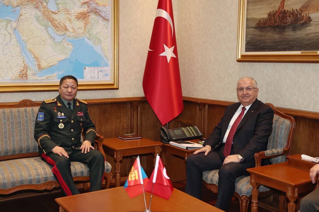 Milli Savunma Bakanı Yaşar Güler, Moğolistan Genelkurmay Başkanı Korgeneral Ganbyamba