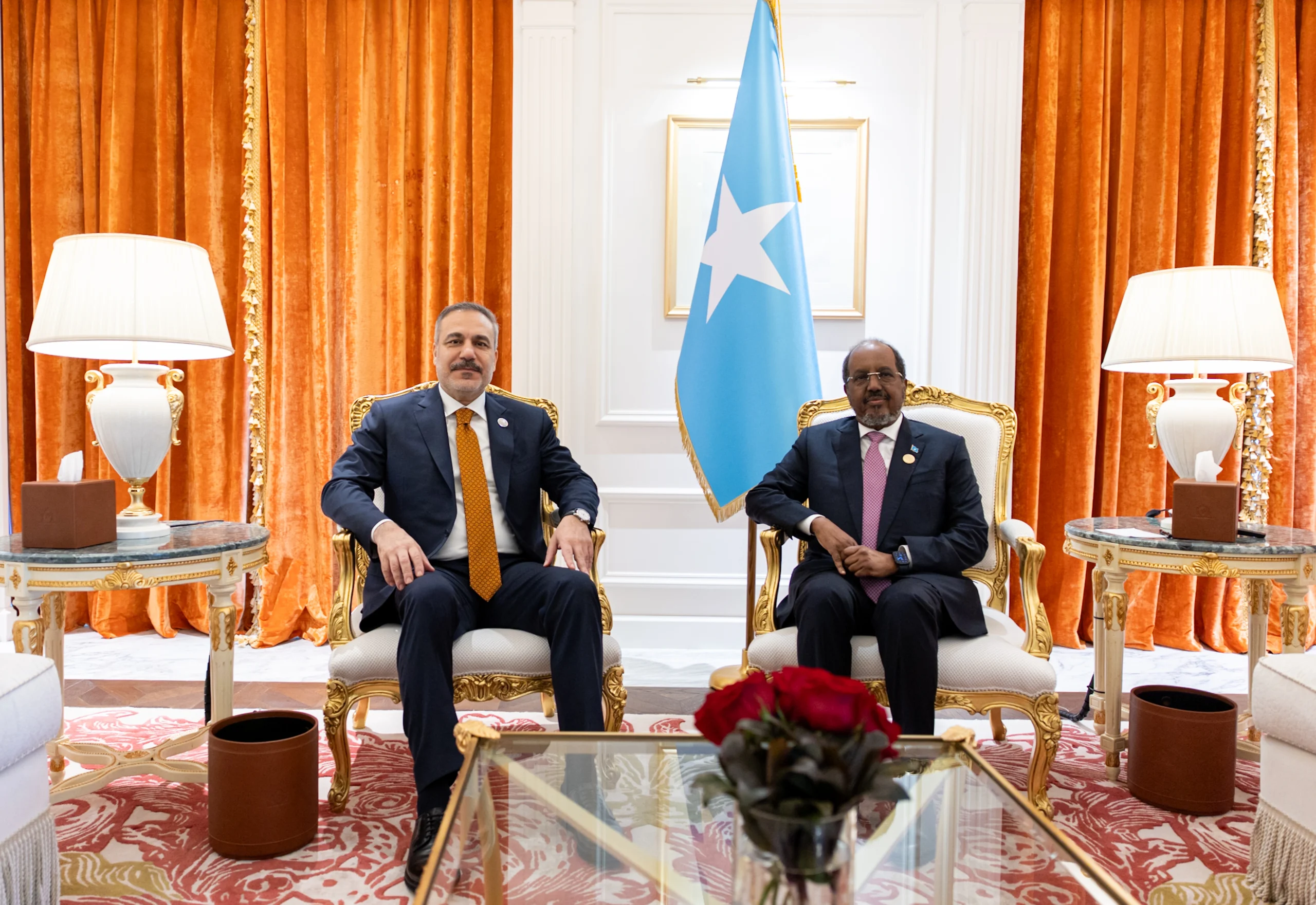 Dışişleri Bakanı Hakan Fidan, Doha Forumu kapsamında Somali Cumhurbaşkanı Mahmud